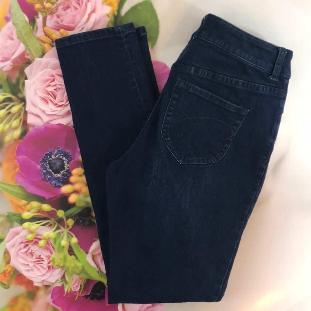 Chico’s Platinum Indigo Wash Skinny Jeans